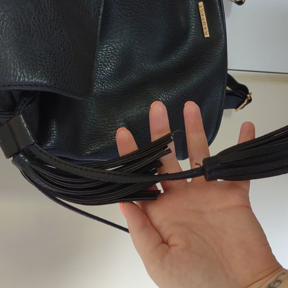 Faux Leather Rampage Backpack - Picture 3 of 5